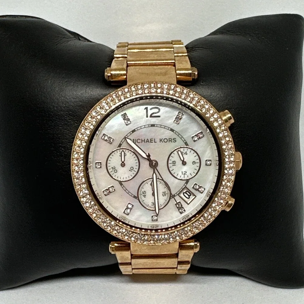 Michael Kors Parker MK5491 Women's Rose Gold Stainless Steel Analog Watch HME601